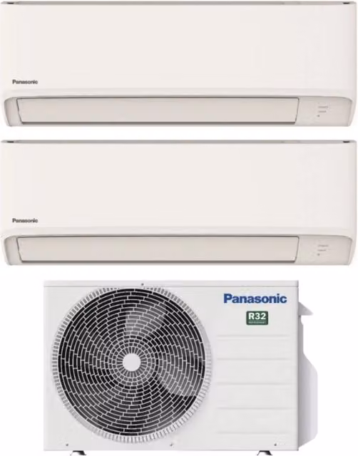 Condizionatore Dual Split Panasonic TZ 9+9 Bianco con Wi-Fi Integrato e Classe Energetica A+++