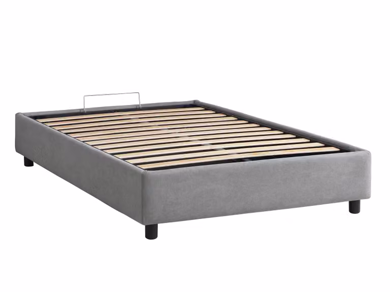 Base Letto Contenitore LIONE Grigio 120x195 cm