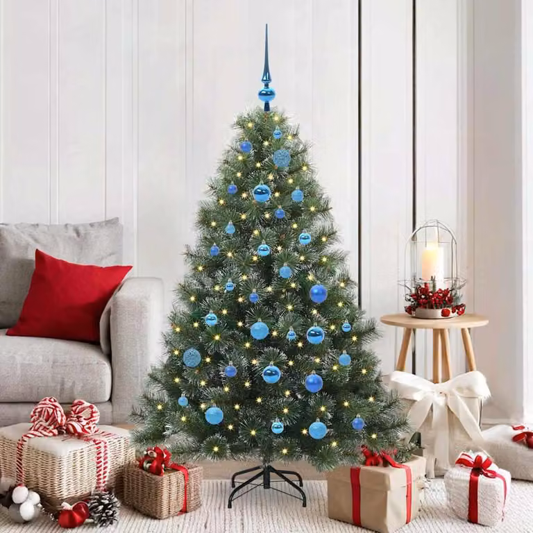 Maison Exclusive - Albero di Natale artificiale con 150 LED, verde, 150 cm, in PE e PVC