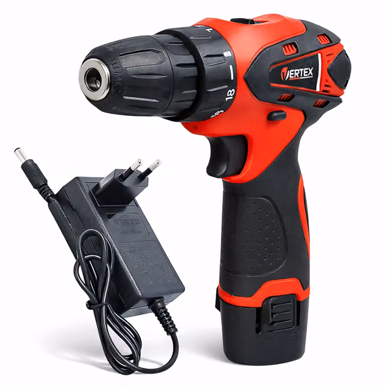 Avvitatore a batteria 12 V – Avvitatore a batteria con batteria e caricabatteria – 2 velocità – LED, VERTEX