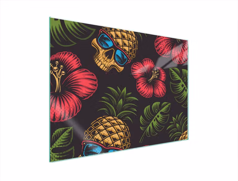 Piastra Di Protezione In Vetro Per Cuore 70X52 Ananas