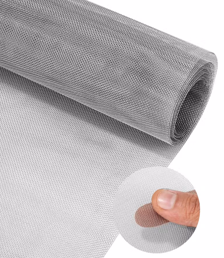 Rete metallica in acciaio inossidabile, dimensioni 30x200 cm, a maglia fine, per protezione dagli insetti