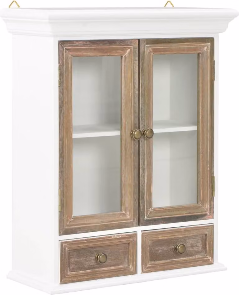 The Living Store Armadio a muro Bianco 49x22x59 cm Materiale legno