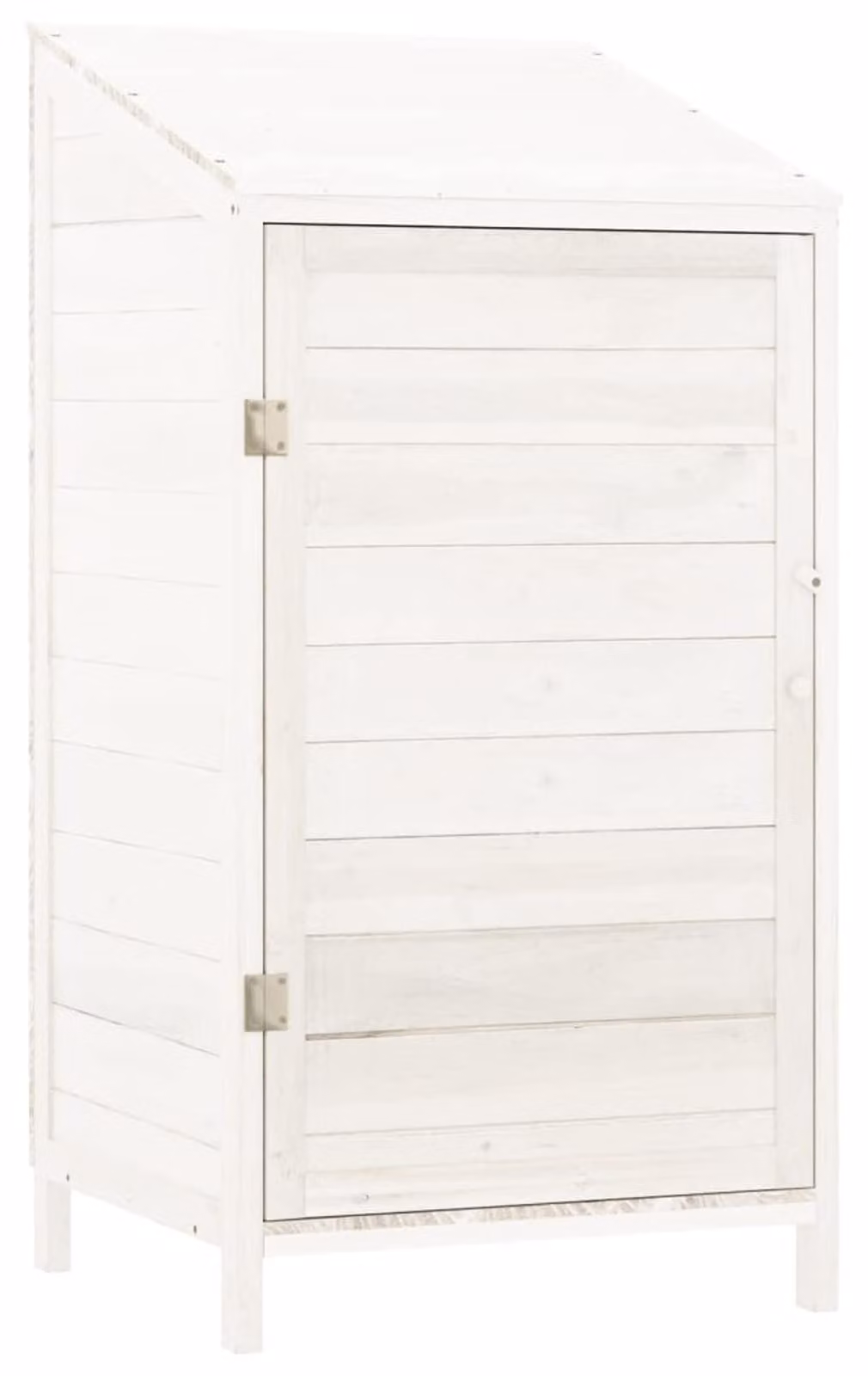 Capanno da giardino in legno massello di abete, bianco - 55 x 52 x 112 cm - Legno