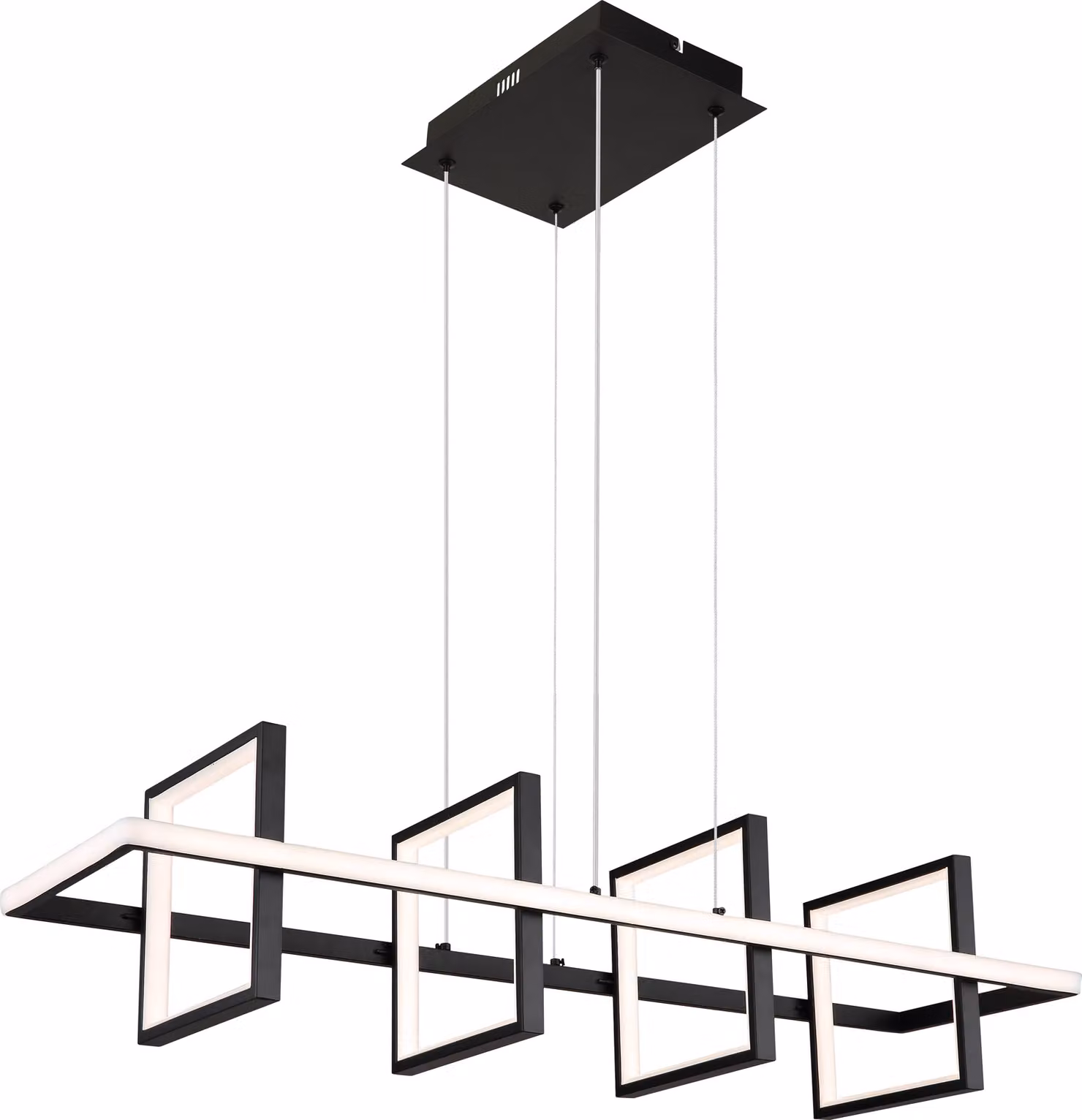 Lampada a sospensione Globo, metallo nero opaco, alluminio nero opaco, silicone opale, cavo in PVC nero, dimmerabile, con più livelli di intensità tramite interruttore a muro, colori regolabili, funzione di memoria, luce notturna, altezza regolabile, gire