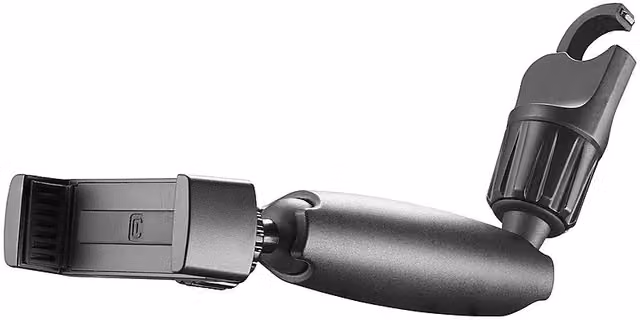 Supporto auto Cellularline per specchio retrovisore a pinza, nero