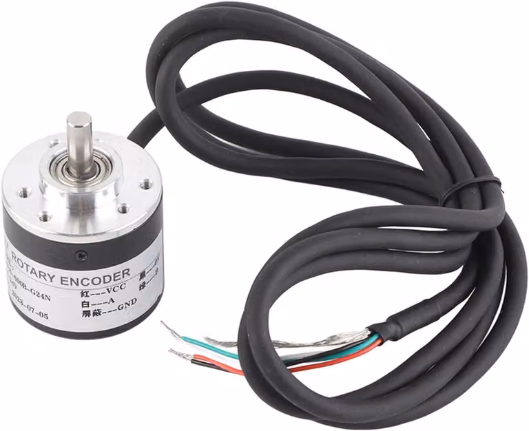 Encoder incrementale, magnetoelettrico, 600 impulsi per giro, albero da 6 mm, per l'automazione industriale
