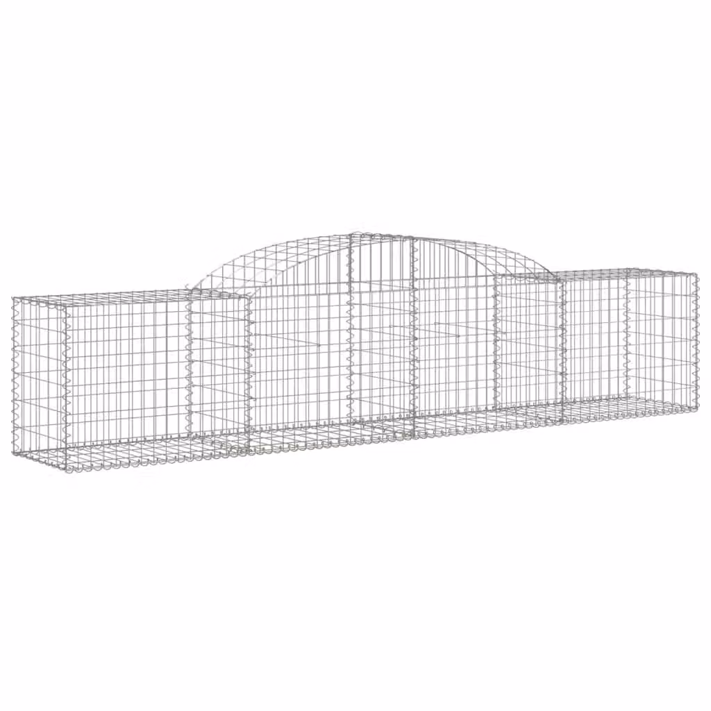 Cesto Gabbione ad Arco 300x50x60/80 cm Ferro Zincato