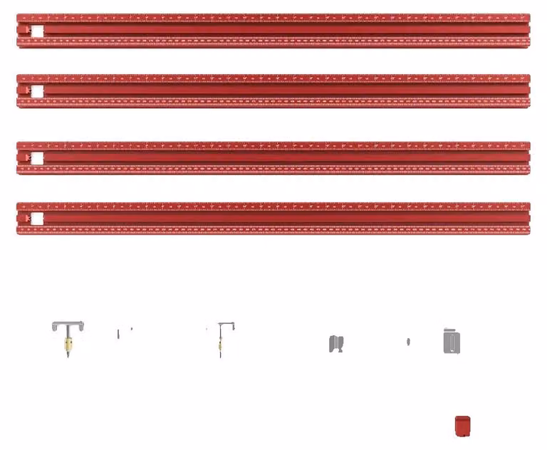 Supporto per fresatrice, design regolabile, misurazione precisa, 800 mm