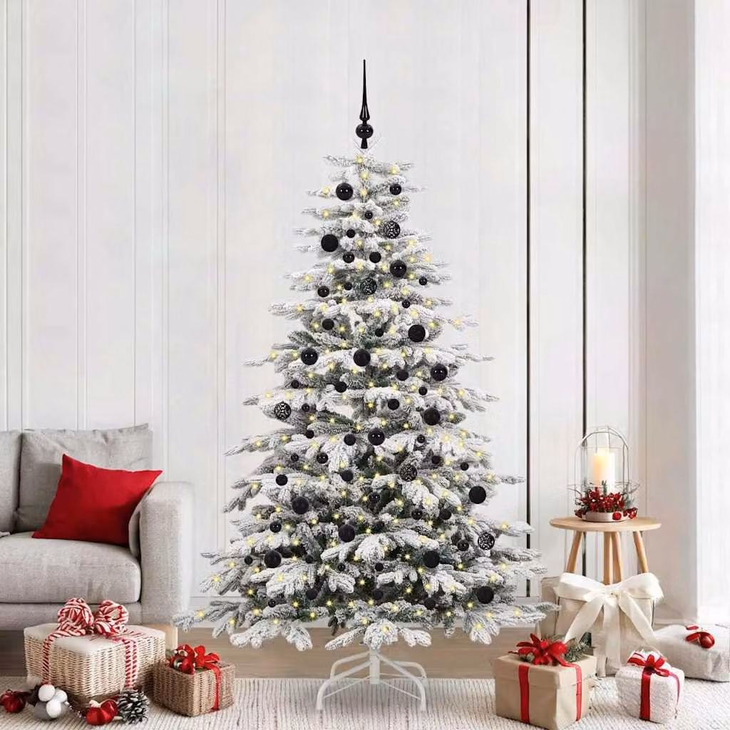 Maison Exclusive - Albero di Natale artificiale pieghevole bianco, 210 cm, in PE e PVC