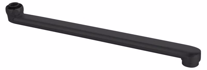 Bocchetta di scarico Aqualine, 220 mm, piatta, nero opaco