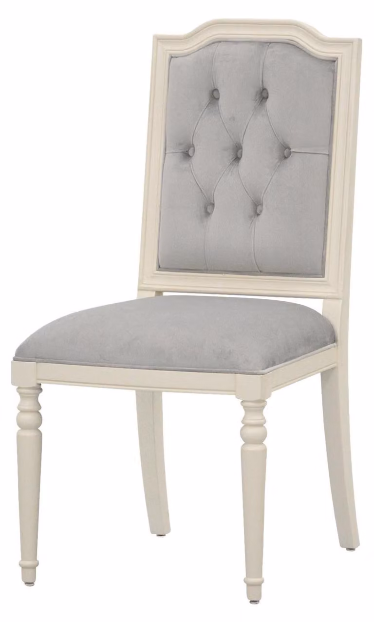 Sedia da pranzo FURNLUX Dijon, beige e grigia, 49 cm / Colore principale: beige / Dimensioni: 49 x 98 x 57 cm