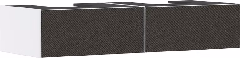 hansgrohe Xevolos E meuble sous lavabo, 2 tiroirs, 1 découpe au centre, 1370x550x275mm, pour console avec vasque à poser, 54316660, 54316660
