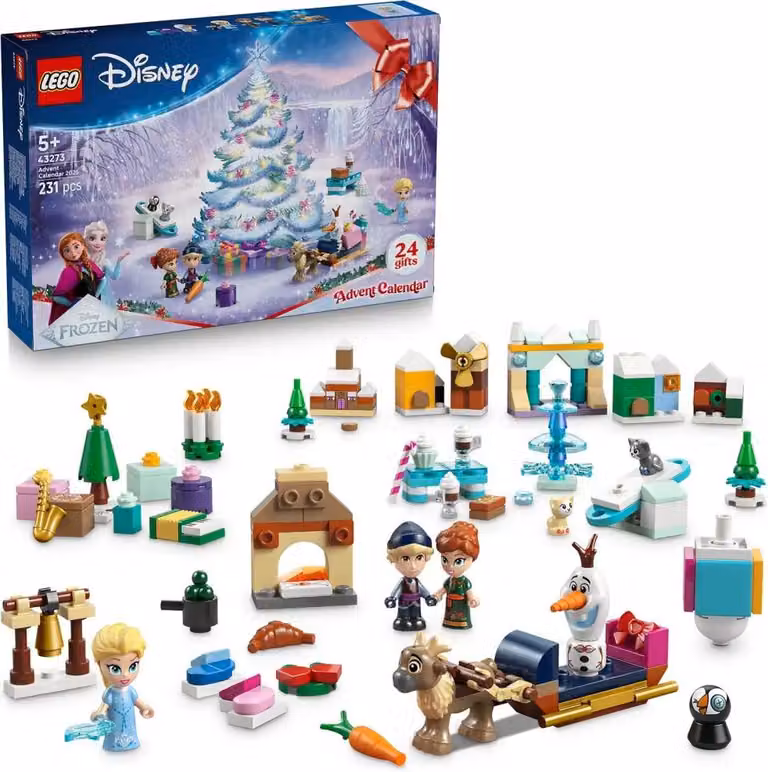 LEGO % Disney 43273 Calendario dell'Avvento 2025