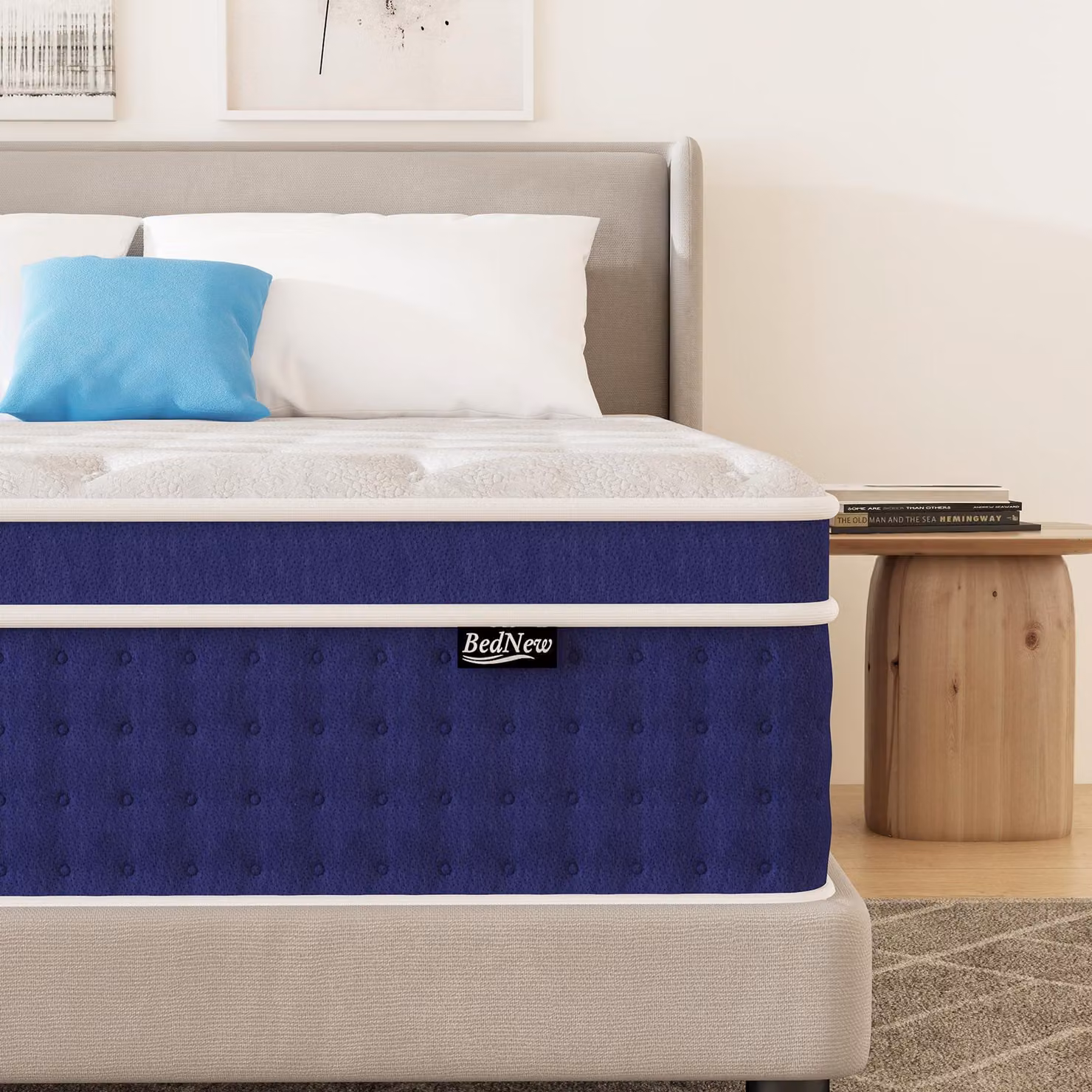 Materassi 140x200 cm, altezza 36 cm, supporto H3, 7 zone, imbottitura in memory foam, Oeko-Tex