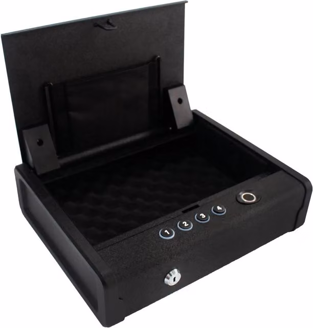 Cassaforte Stark 2311S ALP per pistole e oggetti, elettronica, acciaio, nero, L: 30,7 cm, P: 25,3 cm, H: 8,1 cm