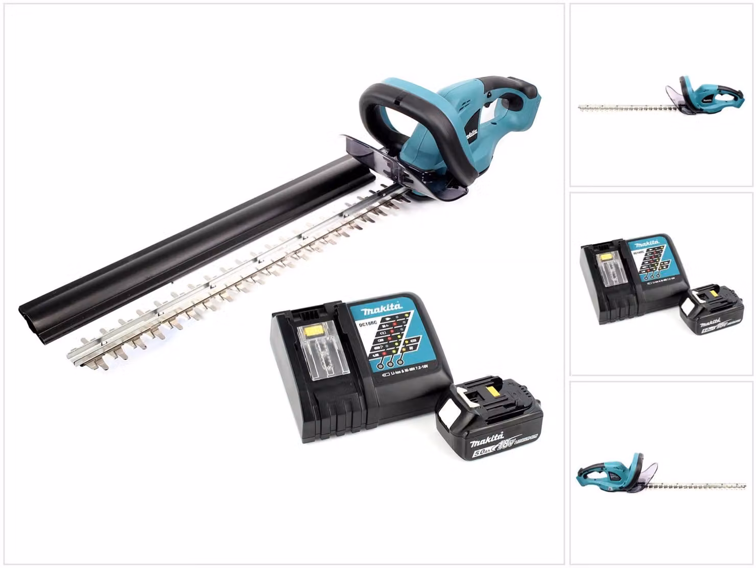 Tagliasiepi a batteria Makita DUH 523 RT 18 V 52 cm + 1 batteria da 5,0 Ah + caricabatterie