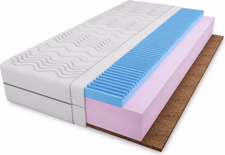 FURNLUX Materasso senza molle Royal White 80x180cm / Hauptfarbe: Weiß / Dimensioni: 80 x 180 x 15 cm