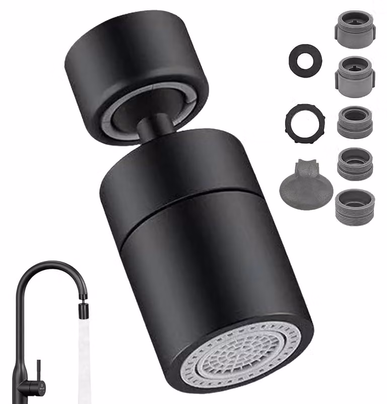 Rubinetto da cucina girevole a 360° - 2 funzioni spray - Modello B0F7YJLLV8