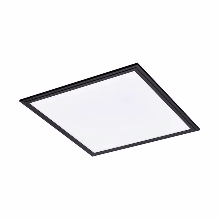 Plafoniera Moderna Salobrena 1 Alluminio Nero Luce Led Integrato 21,5W