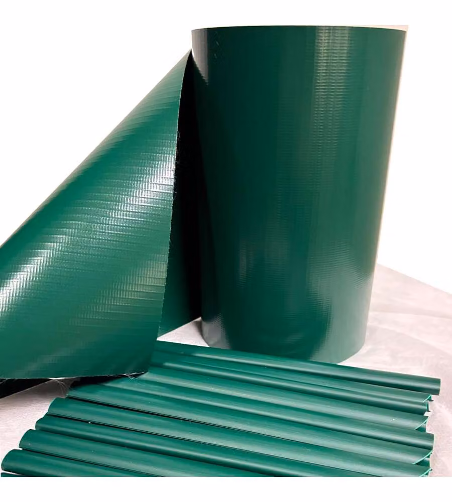 TENAX Striscia Frangivista Verde 0,19x35m PVC con 25 Clip per Privacy
