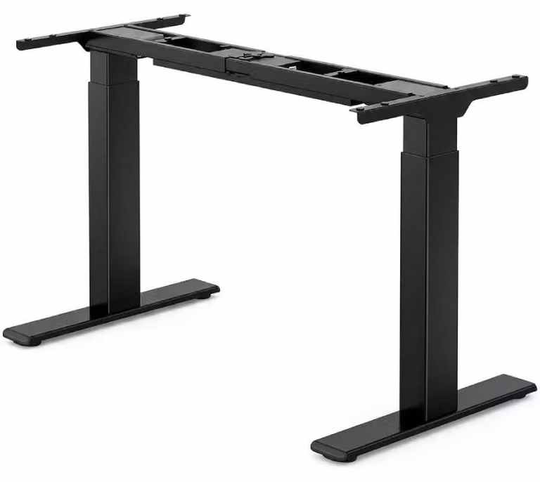 Scrivania regolabile in altezza E300B-EU, capacità di carico 300 kg, senza piano, colore nero