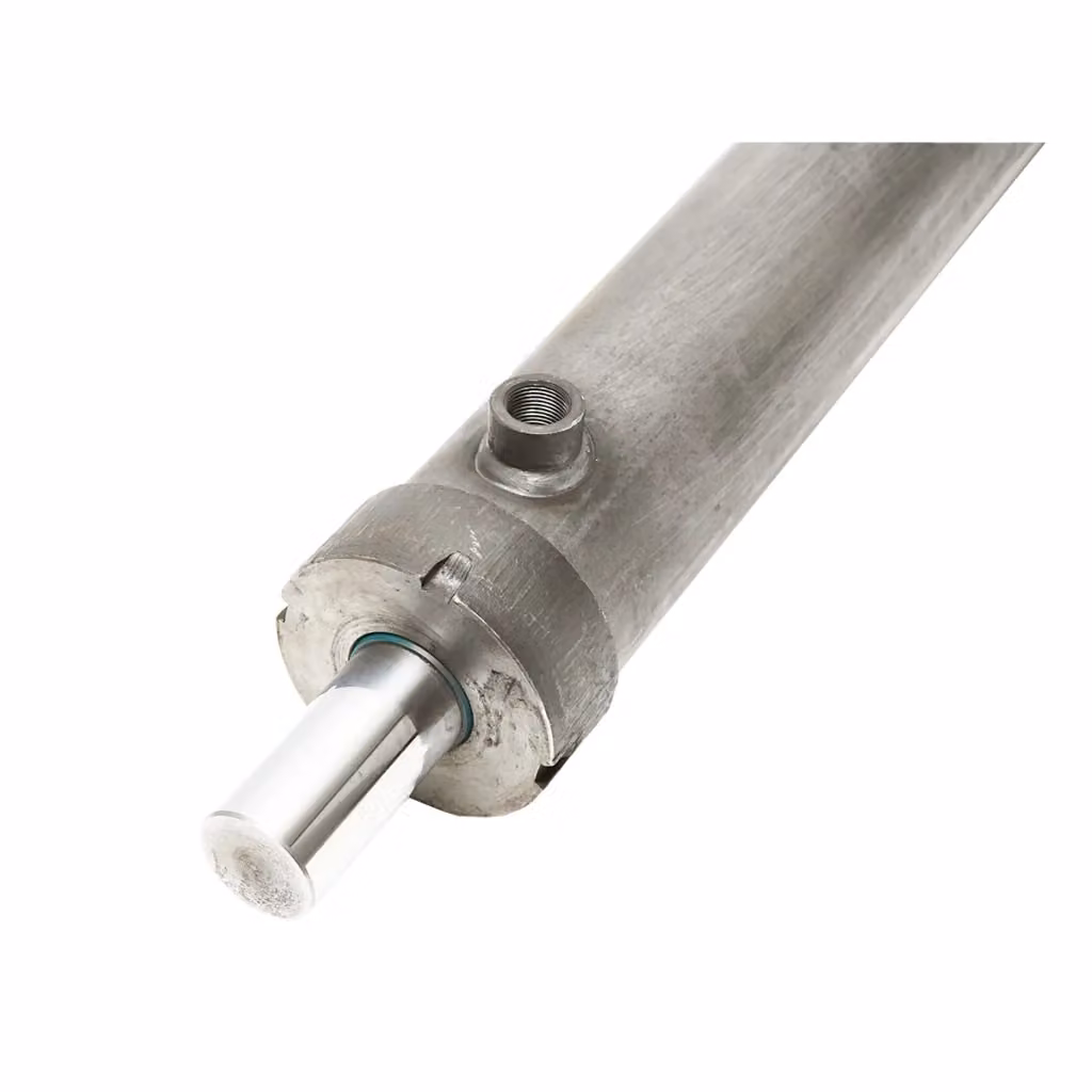 Cilindro idraulico Breckner colore argento, Lunghezza: 600 mm, Stelo: 40 mm, Diametro: 85 mm, Ø M20 – 2