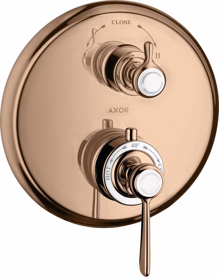 hansgrohe AXOR Montreux thermostat hansgrohe AXOR Montreux encastré, robinet d'arrêt et inverseur, béqu'ille, 2 consommateurs, 16821300, 16821300