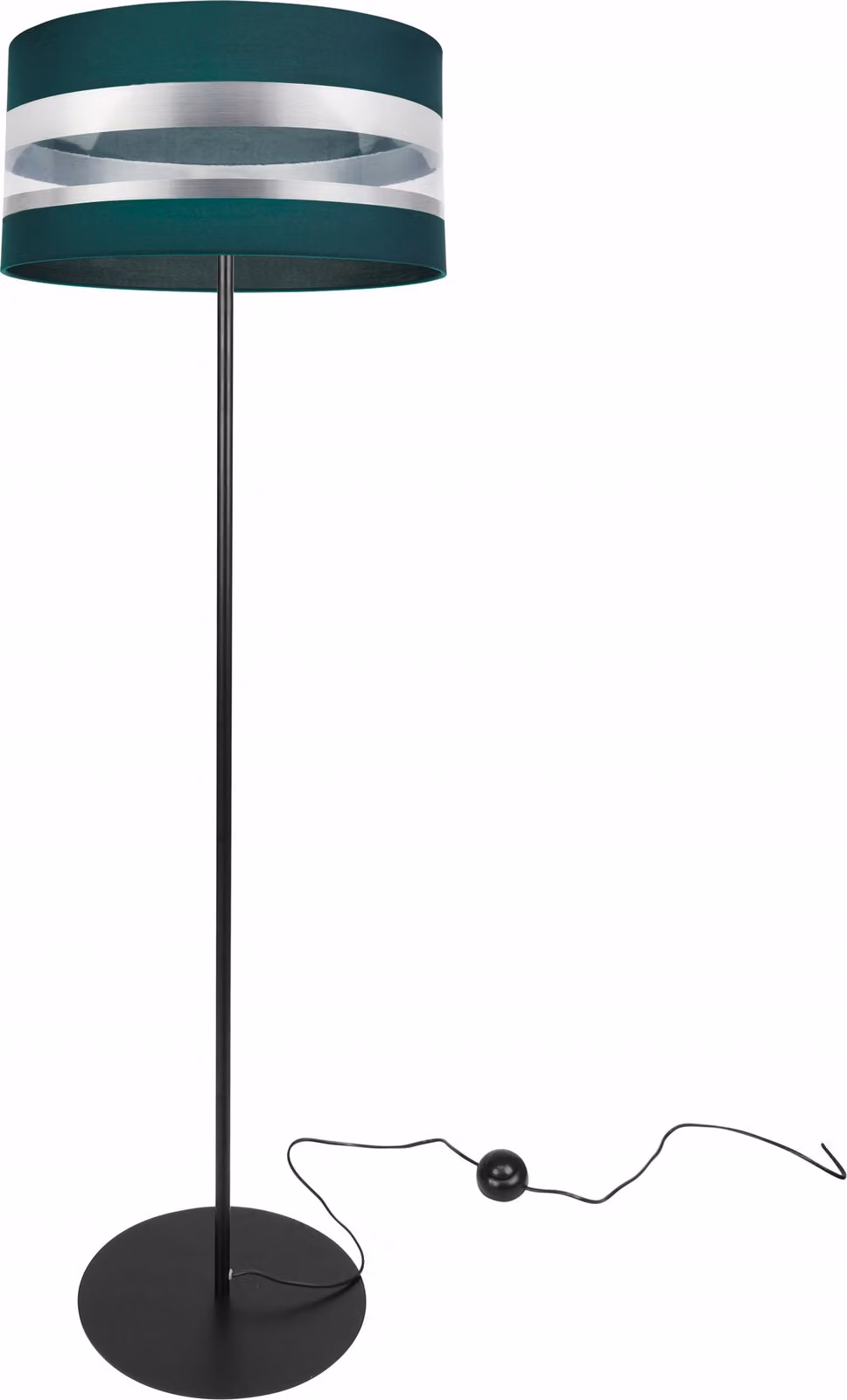 Lampada da terra, paralume cromato, design elegante, disponibile in diversi colori