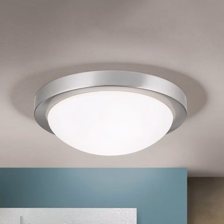 ORION Plafoniera MINEA, dimmerabile, Alluminio / Grigio / Zincato, Soggiorno / Sala da pranzo, Metallo, Moderno, Plafoniera