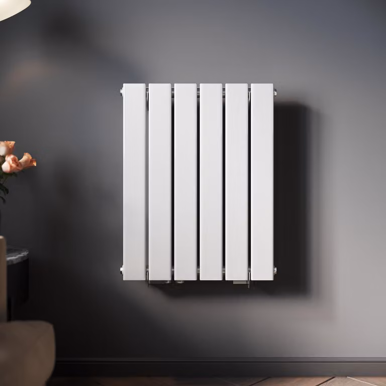 SONNI: Radiatore a pannello, design verticale, a singolo strato, bianco, dimensioni 600x465 mm, senza resistenza riscaldante