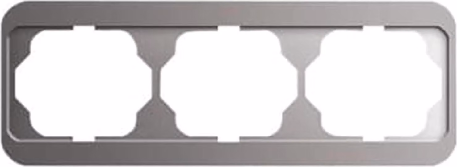 Cornice copriinterruttore Busch-Jaeger tripla Busch-Jaeger 1723-20 platino, 1 pz.