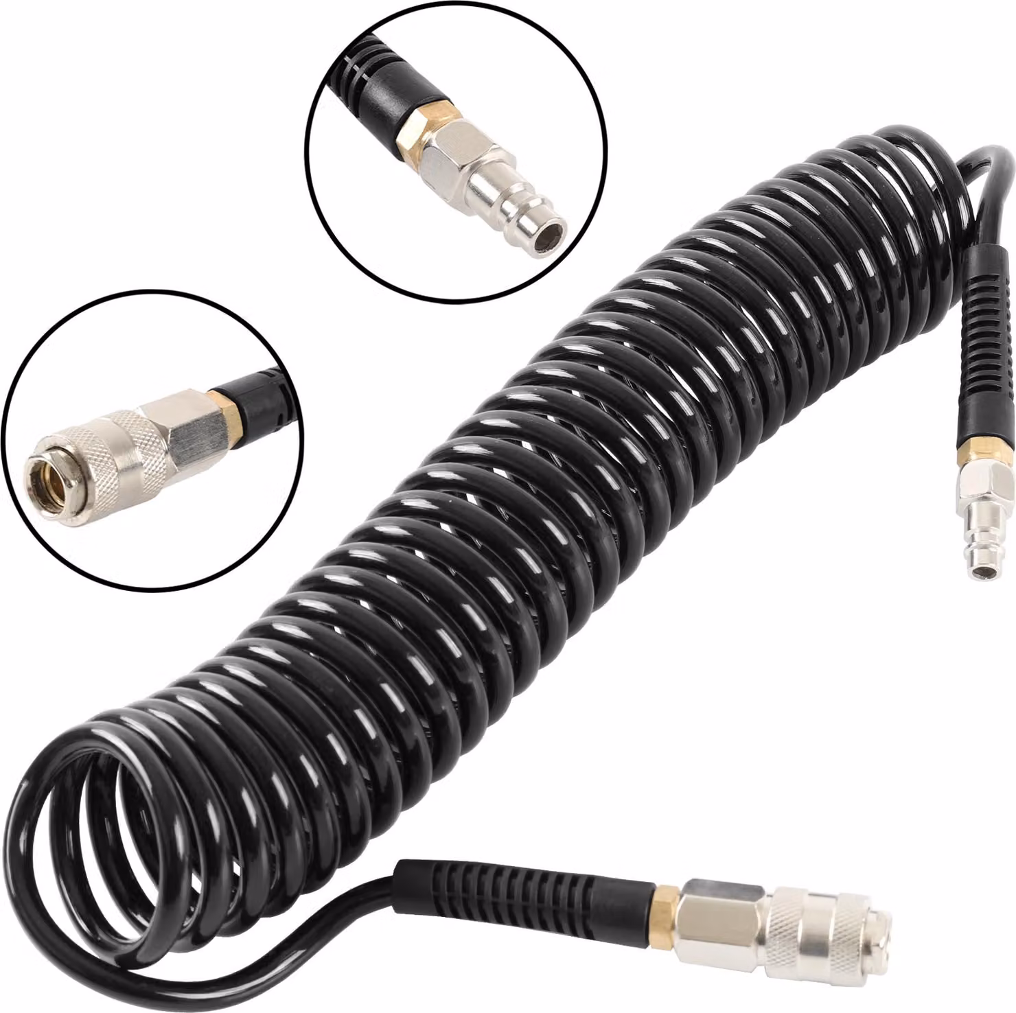 Tubo flessibile a spirale per aria compressa da 6 m