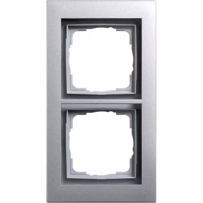 Gira, adattatore a telaio, modello a 2 moduli, serie ITS 30, colore alluminio