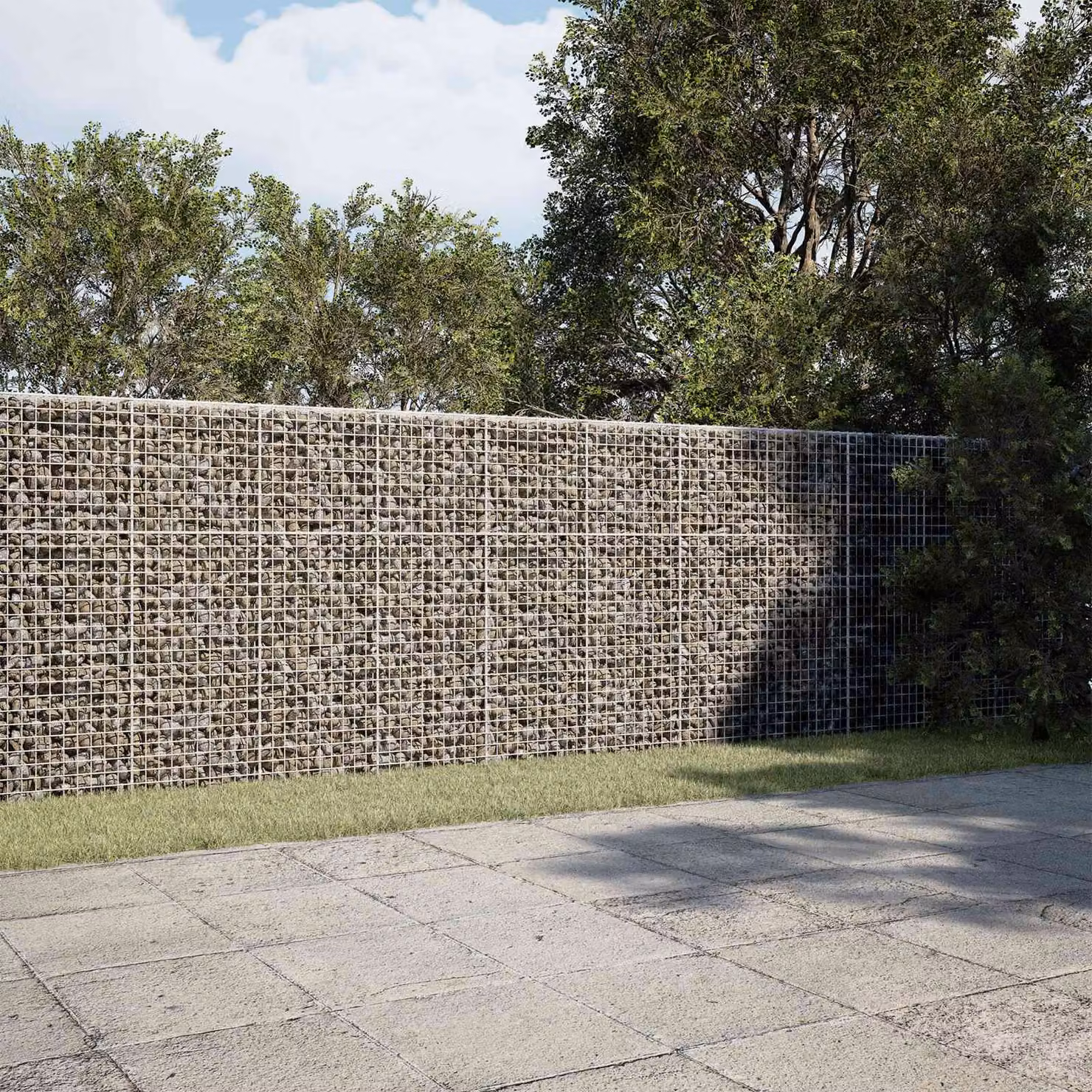 vidaXL Gabion con Filo da 3,5 mm e Maglia da 5x5 cm 650x100x150 cm