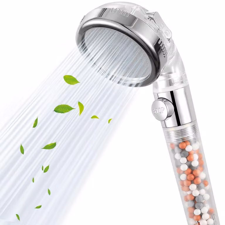 Pistola a mano con filtro e interruttore ON/OFF, 3 modalità di spruzzo, alta pressione, adatta per acqua dura