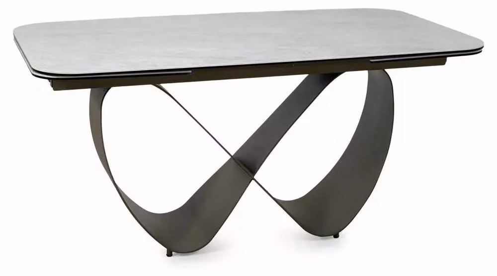 FURNLUX, tavolo da pranzo Iris, colore beige, 160 cm / Colore principale: / Dimensioni: