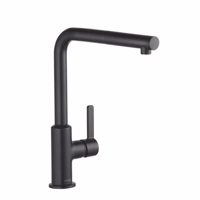 KLUDI L-LINE S Mitigeur monocommandé pour évier, Eco, levier fermé, becs extractibles, 408513975, 408513975