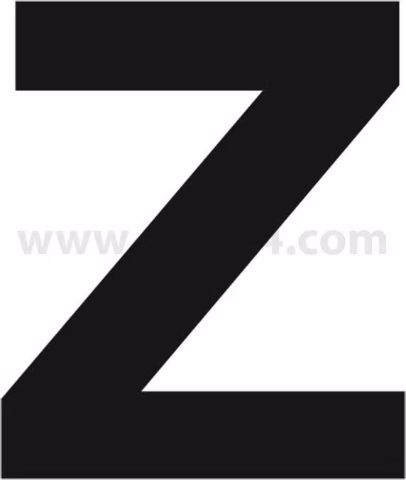 Georg Schlegel Targhetta identificativa lettera Z bianca - 1 pezzo
