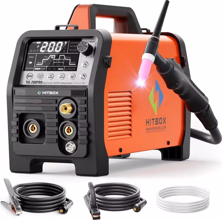 Saldatrice TIG, doppia modalità, display digitale, TIG200PRO, 220V