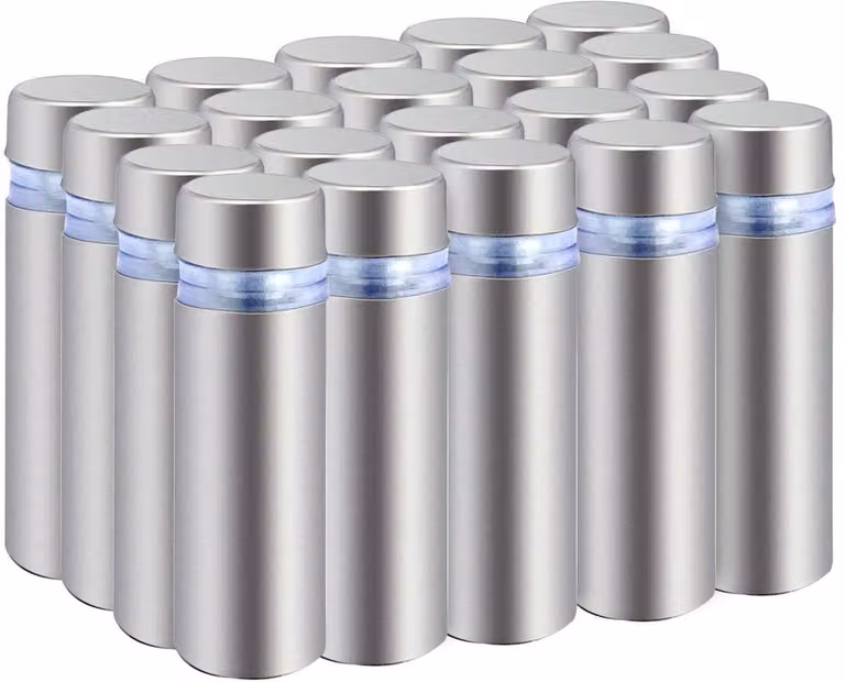Vite in acciaio inossidabile per fissaggio di vetro, supporto - 12 x 40 mm - confezione da 20 pezzi