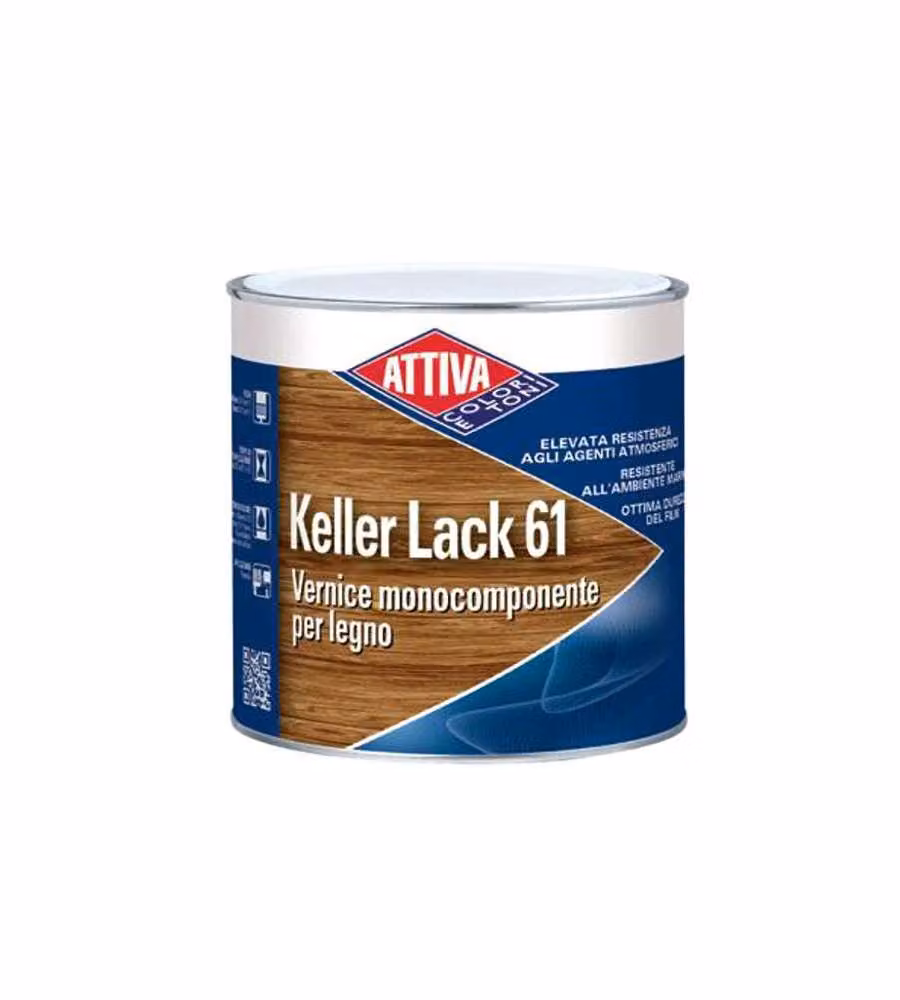 Vernice Incolore Lucida    Keller Lack Attiva 1 l