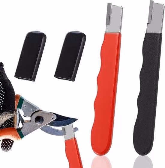 Levigatrice multifunzione per utensili da giardino - 2 pezzi - Mini levigatrice - Levigatrice per lame - Levigatrice portatile per uso domestico - Ideale per affilare zappe, falci e coltelli da cucina e da giardino -