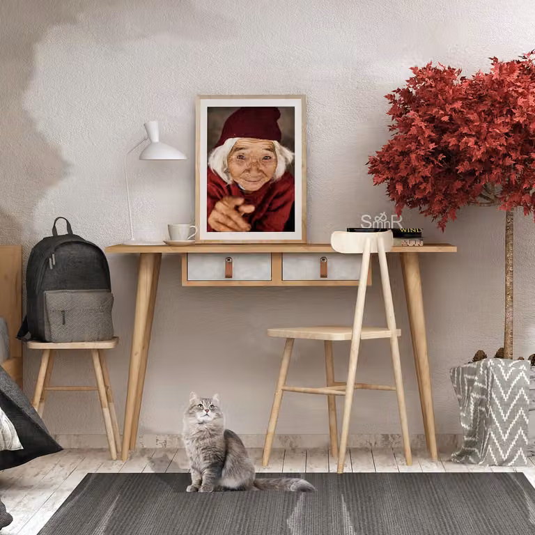 Skye Decor, Soomin, scrivania, rovere, 100% pannelli truciolari rivestiti in melamina, 120 x 60 x 74 cm