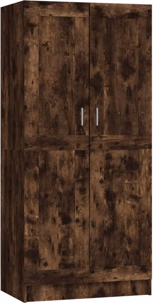 Armadio Rovere Fumo 82,5x51,5x180 cm in Legno Multistrato
