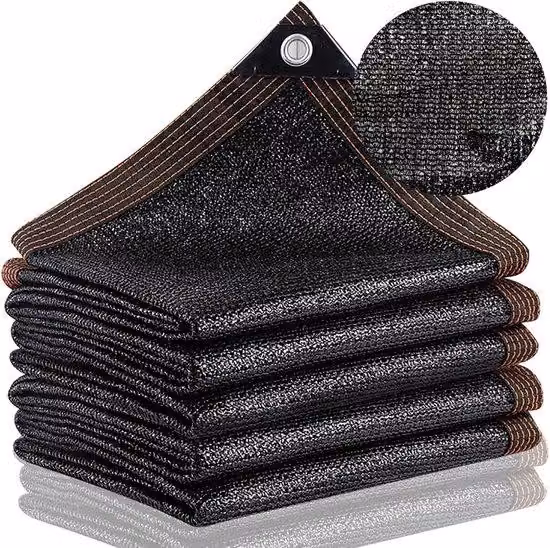 Tessuto nero per ombreggiatura - Grado di ombreggiatura del 95% - Dimensioni 2x2 metri - Colore nero