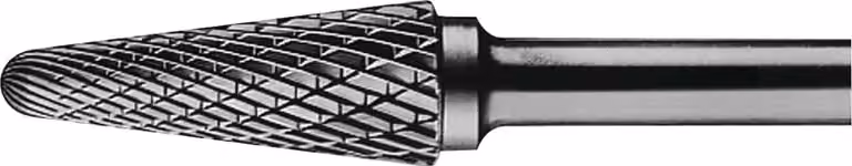 Punta KEL 10 mm, lunghezza testa 20 mm, gambo 6 mm, dentatura in metallo duro a croce
