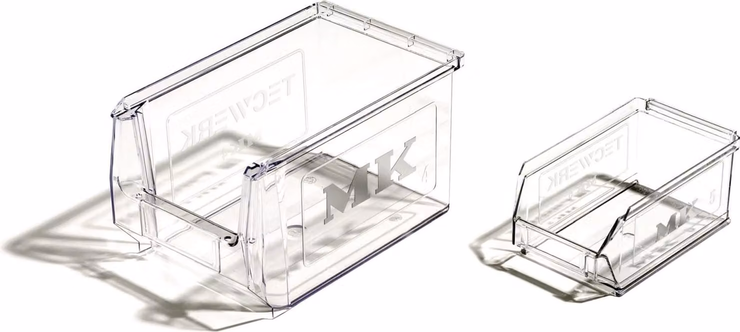 Contenitore aperto L230/200xL150xH130mm SAN trasparente