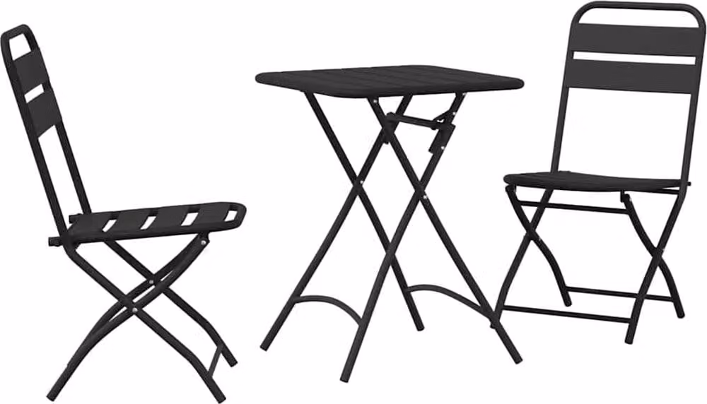 Set bistrot 3 pcs Antracite Acciaio