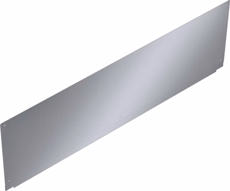 Pannello posteriore KWC 1200x400x3 mm per Planox, CNS, opaco, 1 pz.